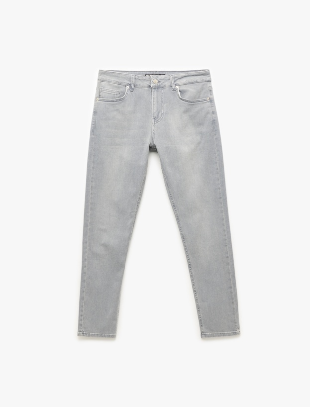 Normal Bel Pamuklu Skinny Fit Jean Pantolon - Michael Jean_0