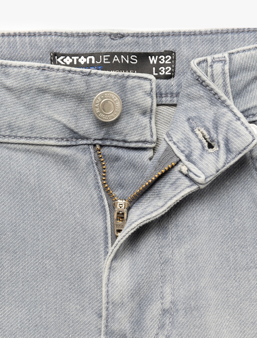   Normal Bel Pamuklu Skinny Fit Jean Pantolon - Michael Jean