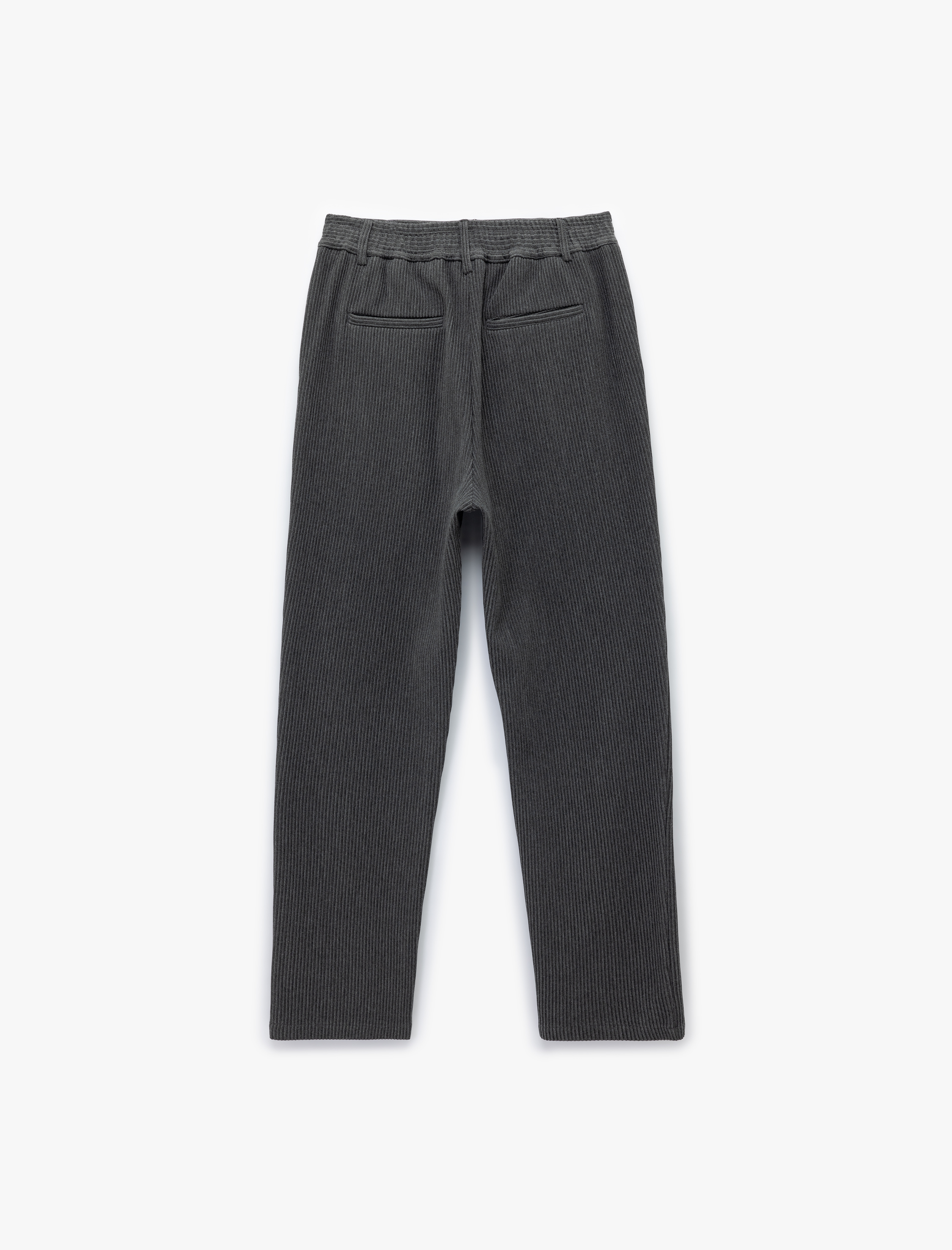   Normal Bel Cep Detaylı Düğmeli Fitilli Chino Pantolon