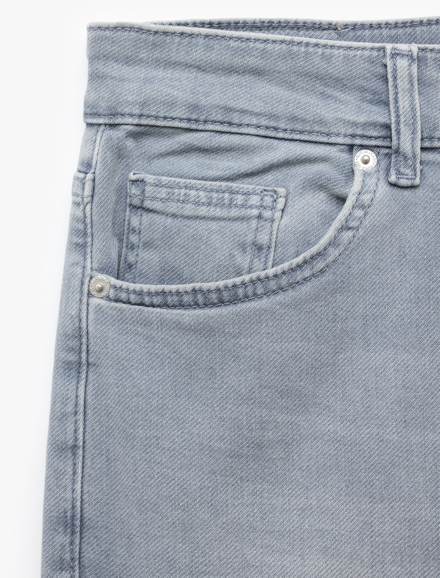  Normal Bel Cepli Slim Fit Jean Pantolon - Brad Jean