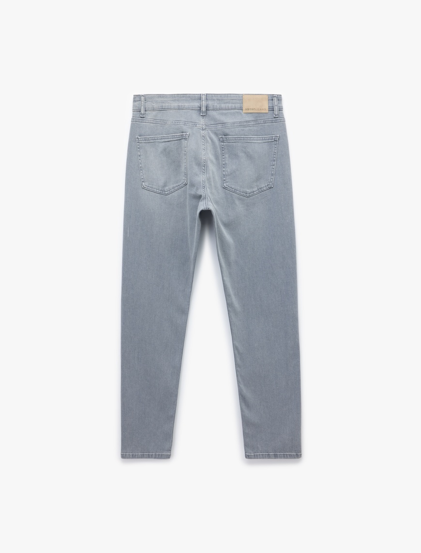   Normal Bel Cepli Slim Fit Jean Pantolon - Brad Jean