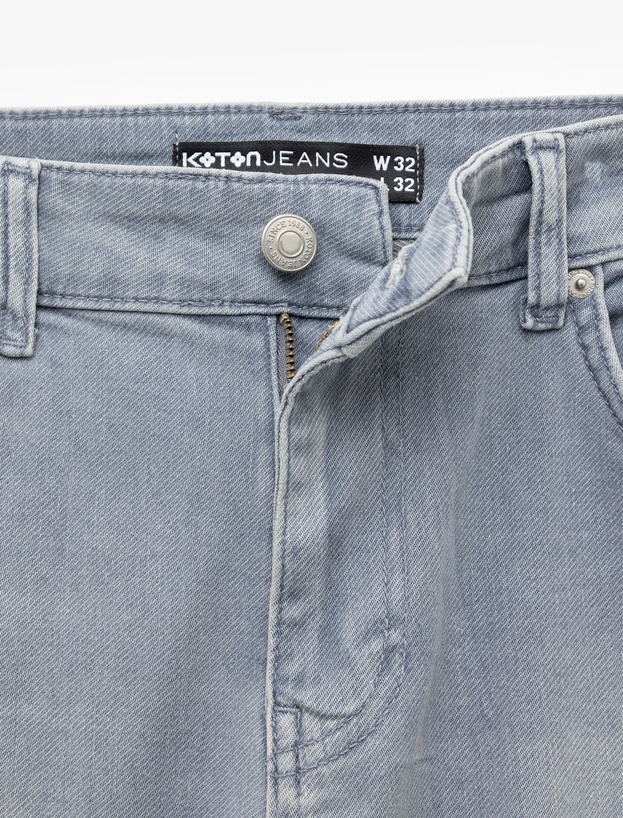 Normal Bel Cepli Slim Fit Jean Pantolon - Brad Jean_6