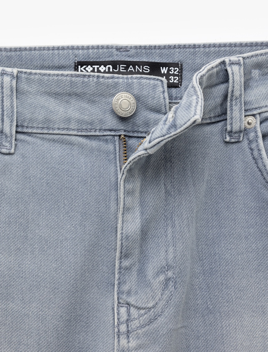   Normal Bel Cepli Slim Fit Jean Pantolon - Brad Jean