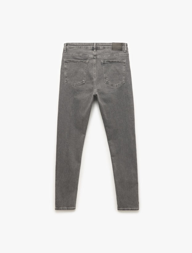 Normal Bel Pamuklu Skinny Fit Jean Pantolon - Michael Jean_4