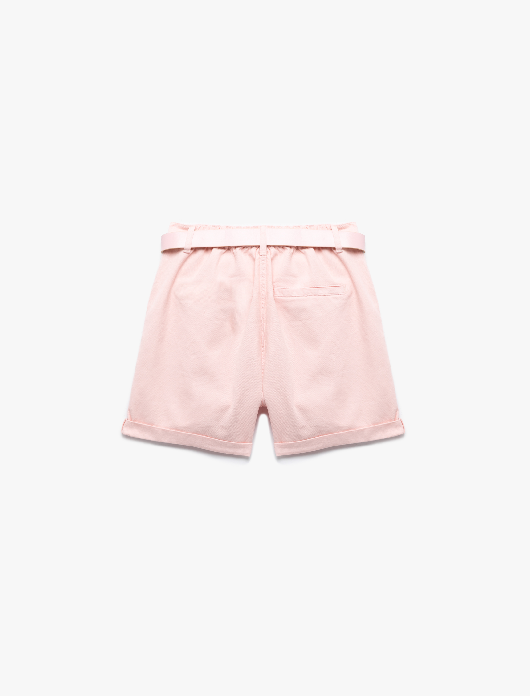   Taş Detaylı Düğmeli Rahat Kalıp Denim Şort