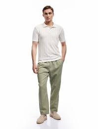Cep Detaylı Regular Fit Beli Bağcıklı Pantolon