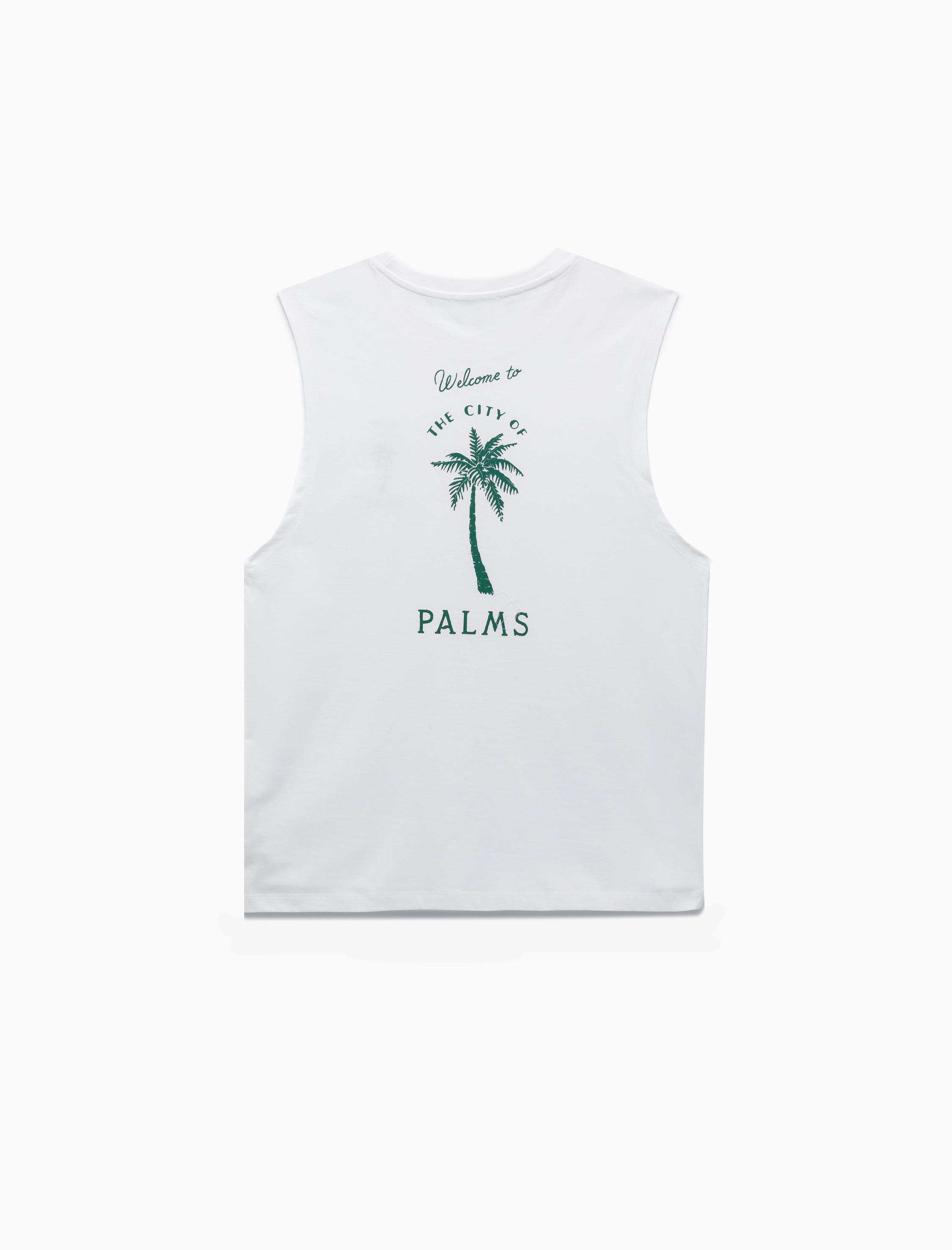   Pamuklu Bisiklet Yaka Kolsuz Arkası Baskılı Atlet