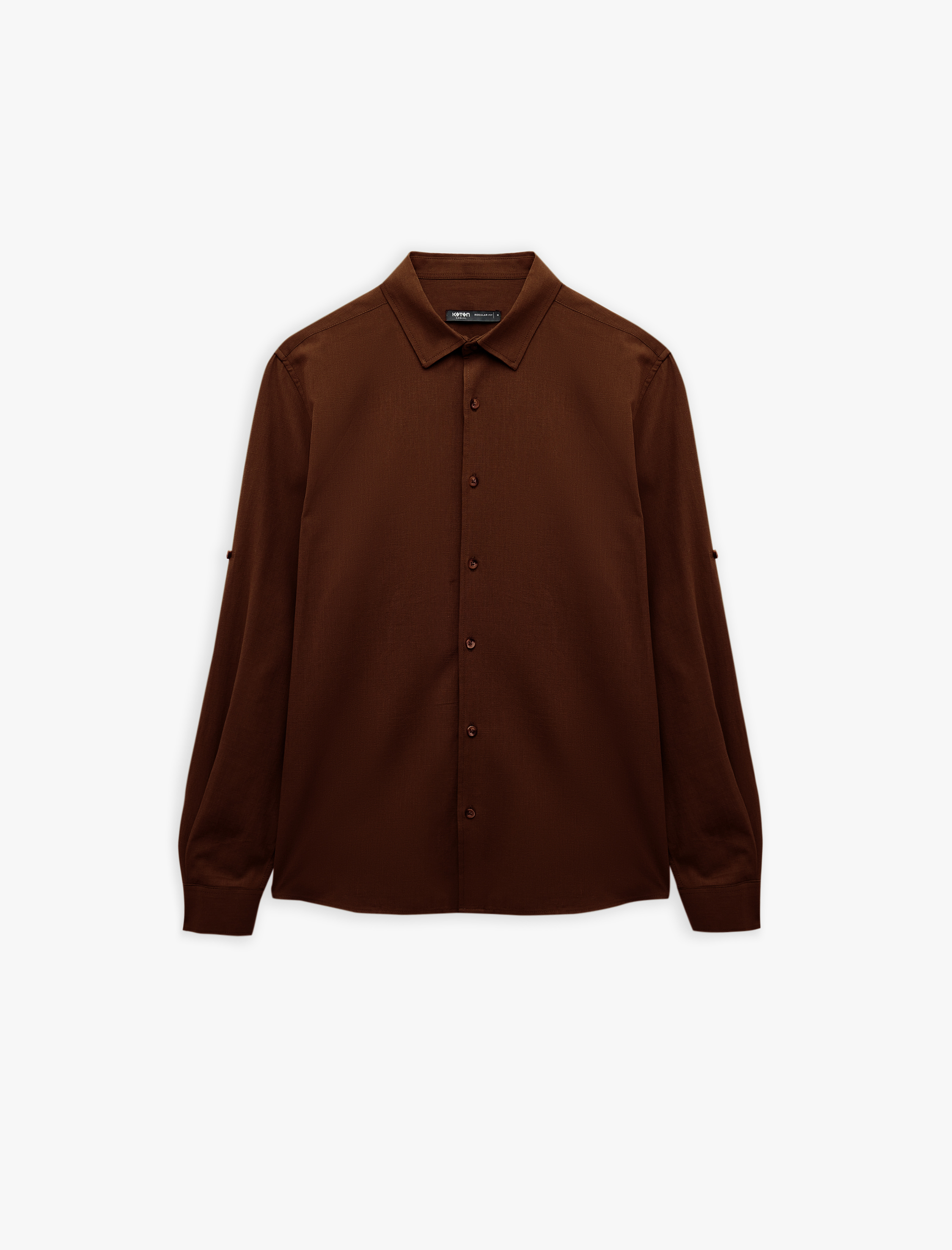   Pamuklu Regular Fit Klasik Yaka Uzun Kollu Gömlek