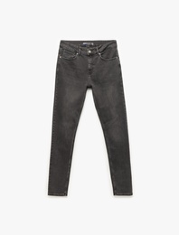 Normal Bel Pamuklu Skinny Fit Jean Pantolon - Michael Jean