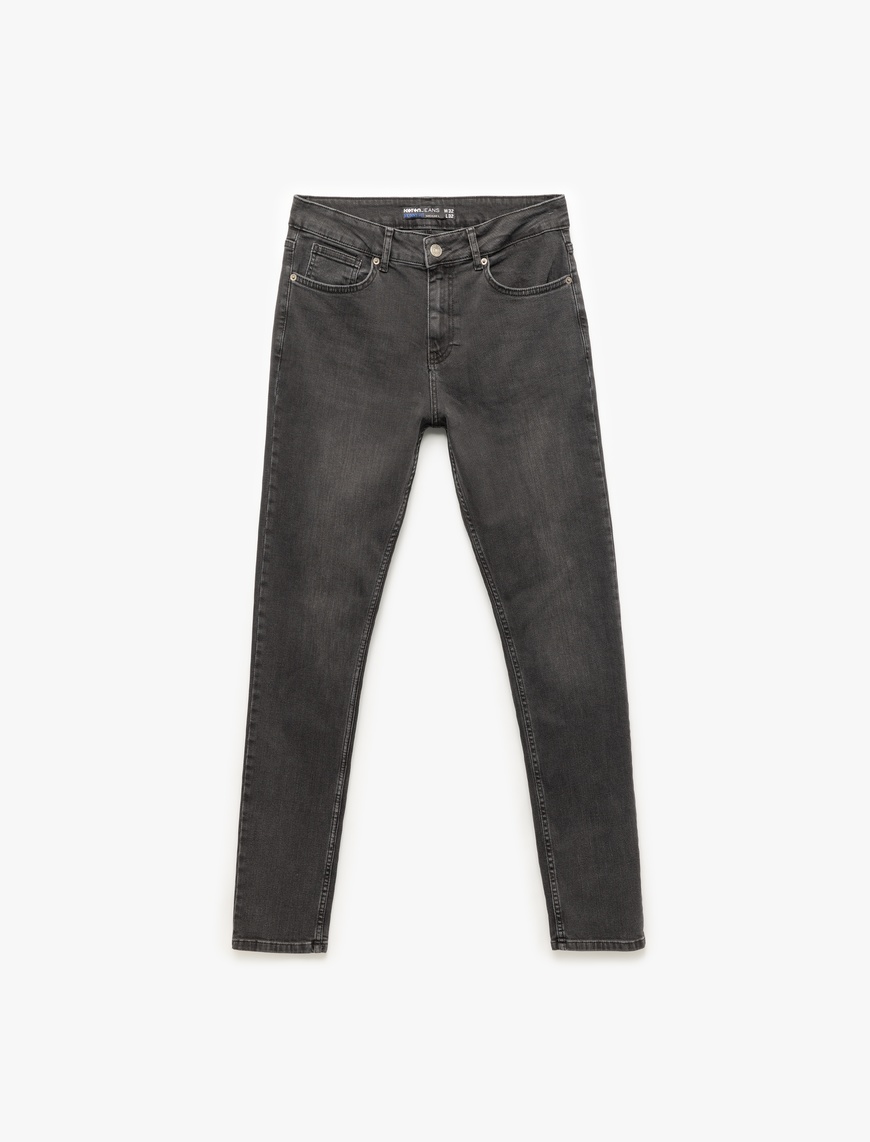   Normal Bel Pamuklu Skinny Fit Jean Pantolon - Michael Jean