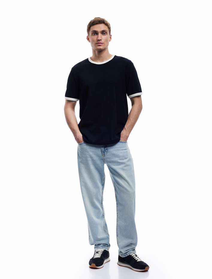  Normal Bel Pamuklu Vintage Straight Fit Jean Pantolon