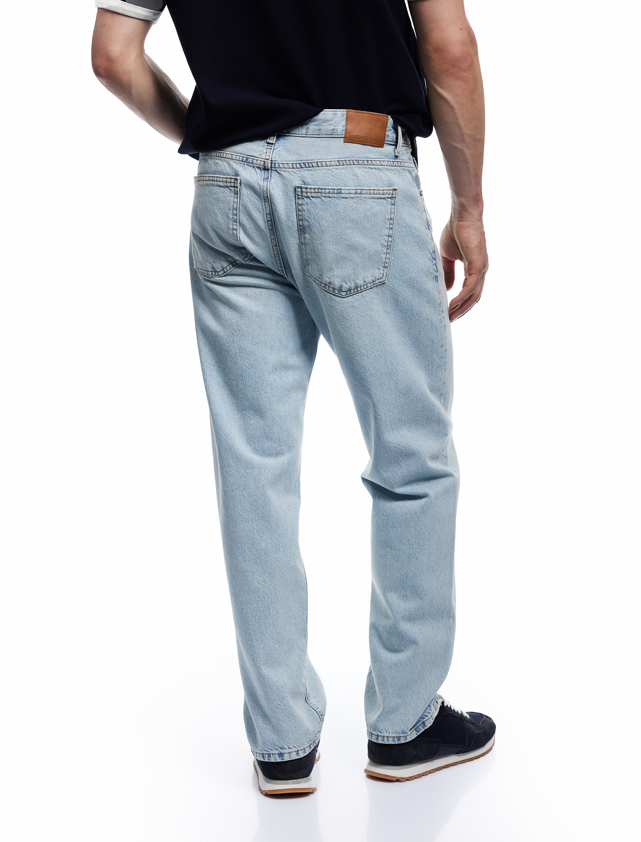   Normal Bel Pamuklu Vintage Straight Fit Jean Pantolon