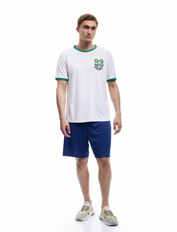  Cep Detaylı Basic Beli Bağcıklı Spor Şort