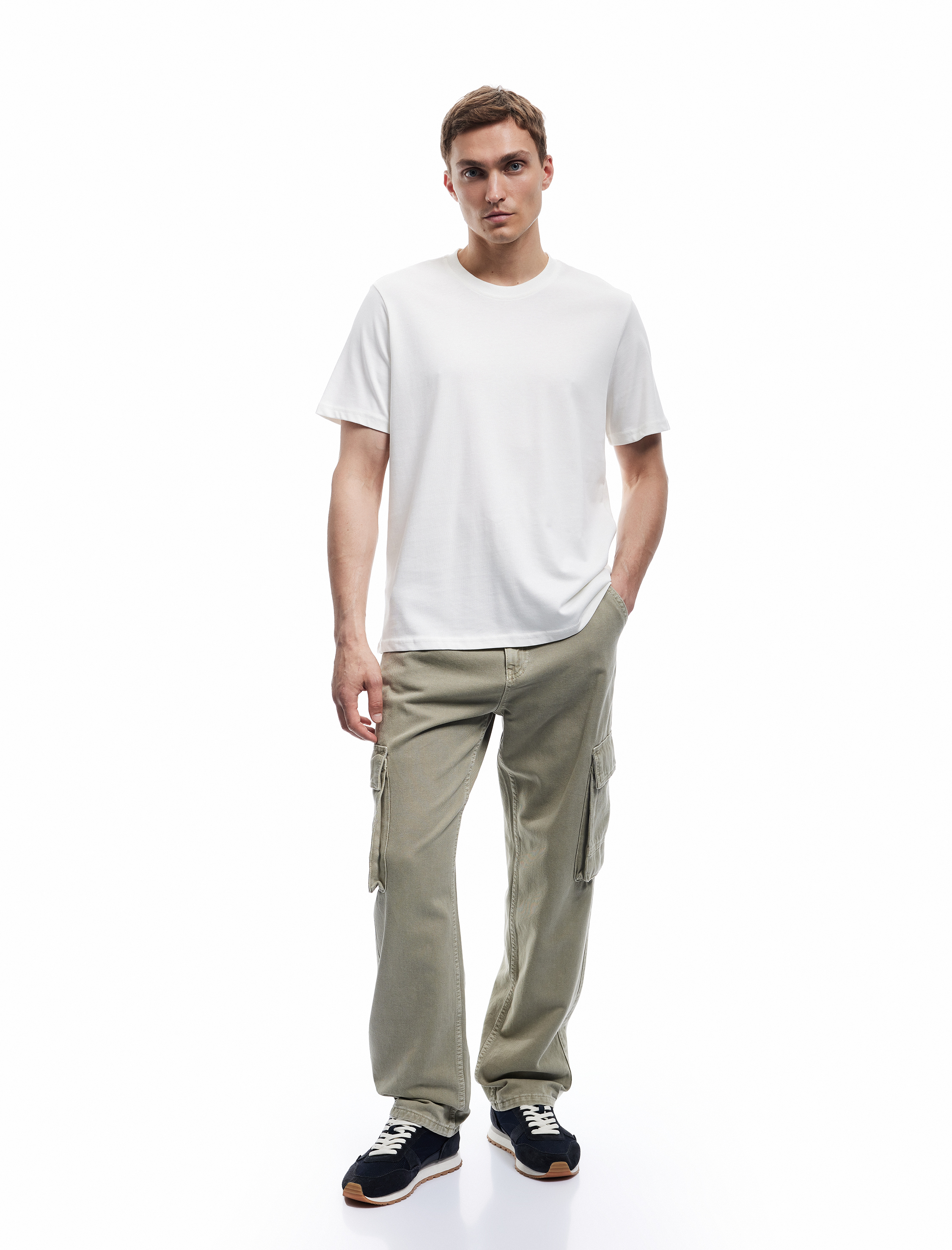   Bisiklet Yaka Regular Fit Tok Kumaş Pamuklu Kısa Kollu Tişört