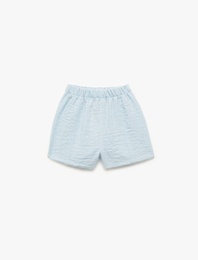 Beli Lastikli Kısa Paça Basic Şort