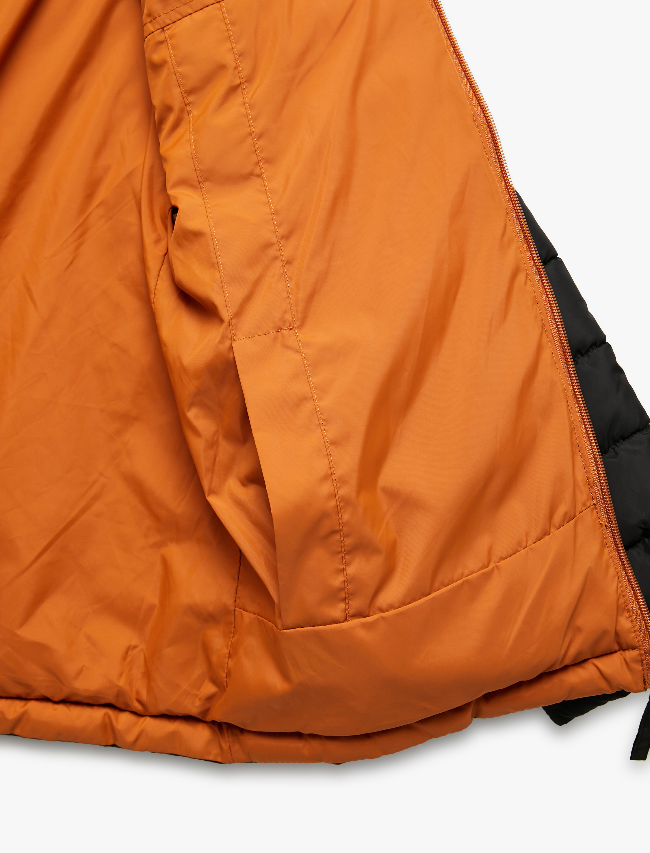  Erkek Çocuk Çift Taraflı Fermuarlı Kapşonlu Uzun Kollu Mevsimlik Mont