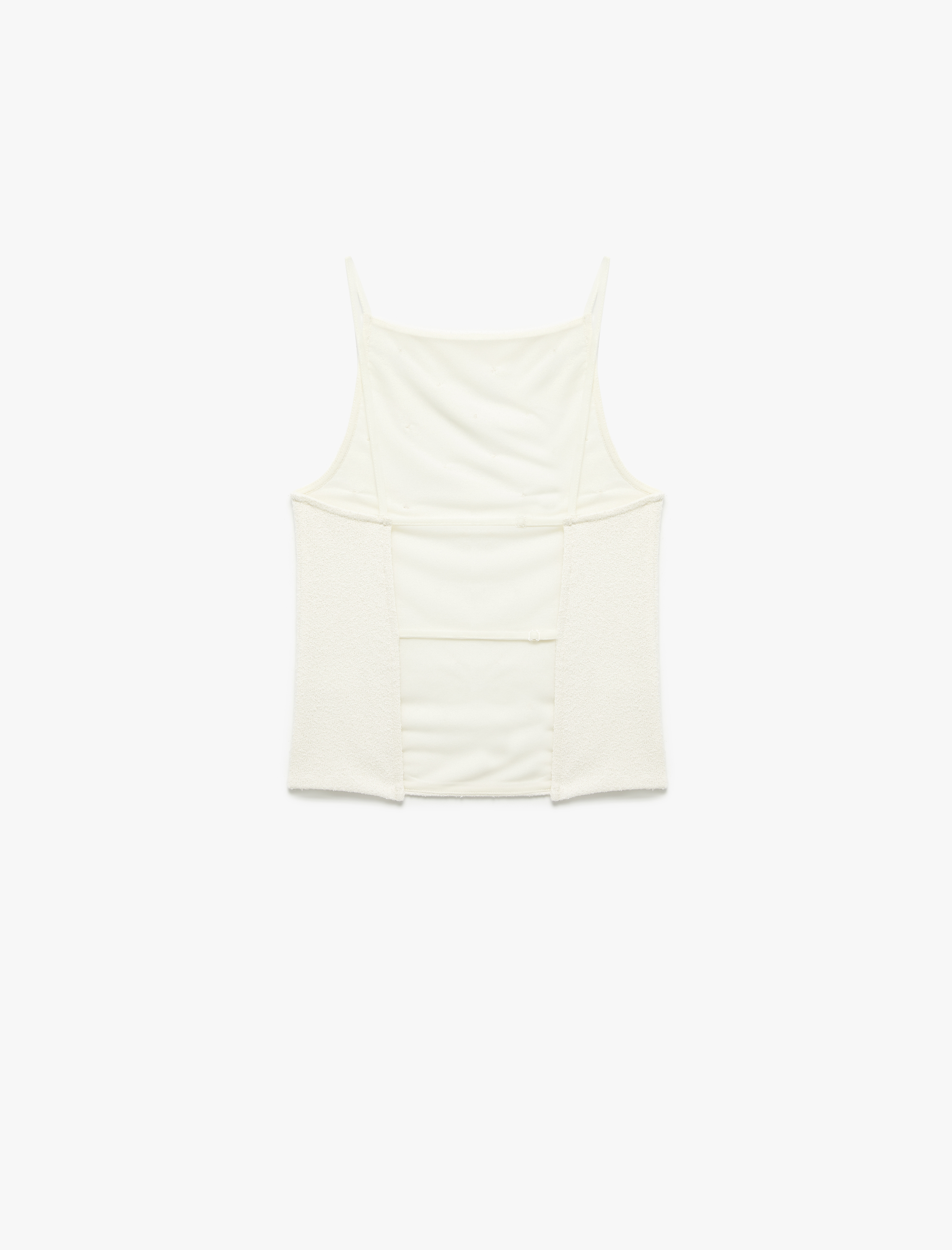   İnce Askılı Sırt Dekolteli Taşlı Bluz