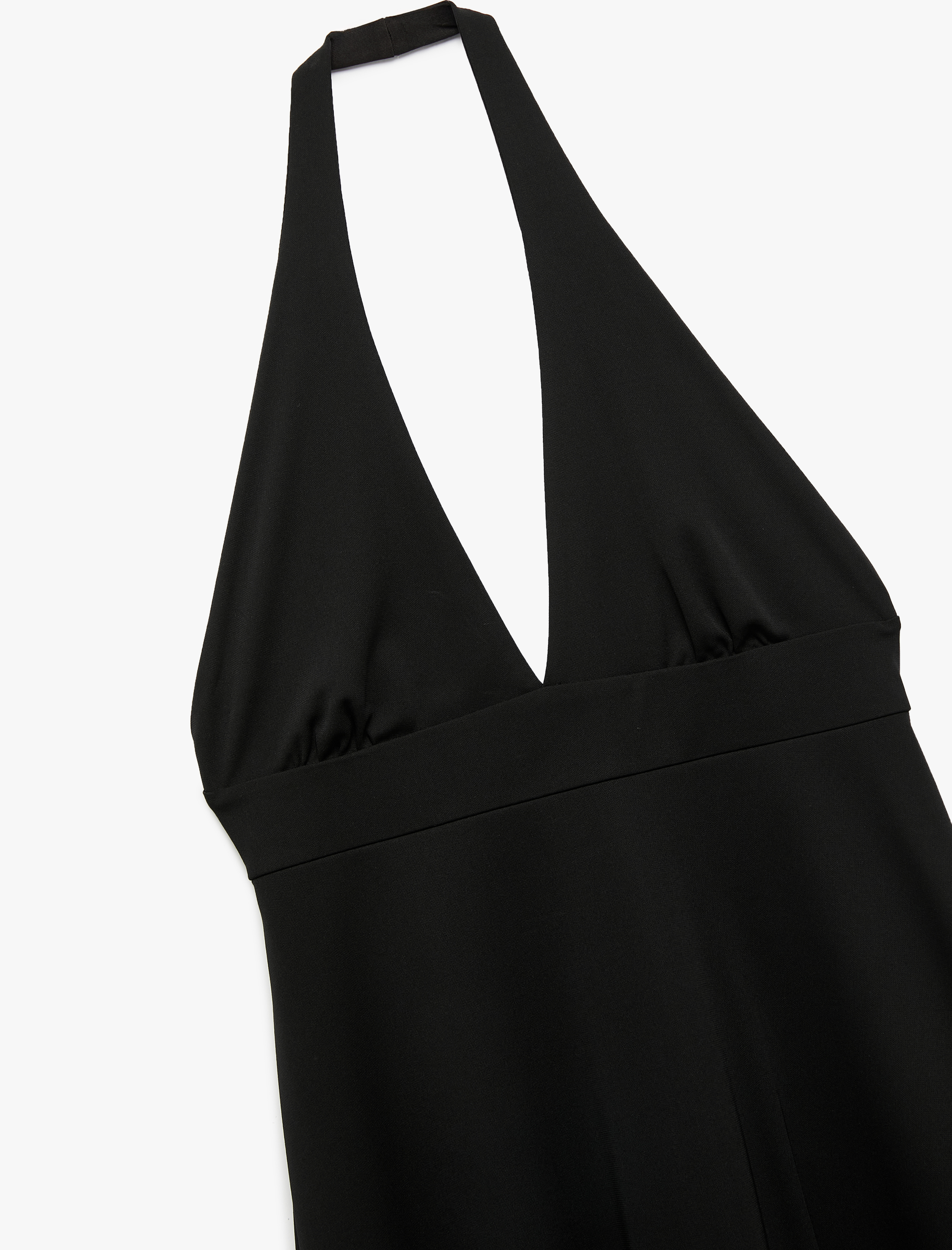   Koton X Zeynep Bastık - Krep Kumaş Derin V Yaka Sırt Dekolteli Mini Elbise