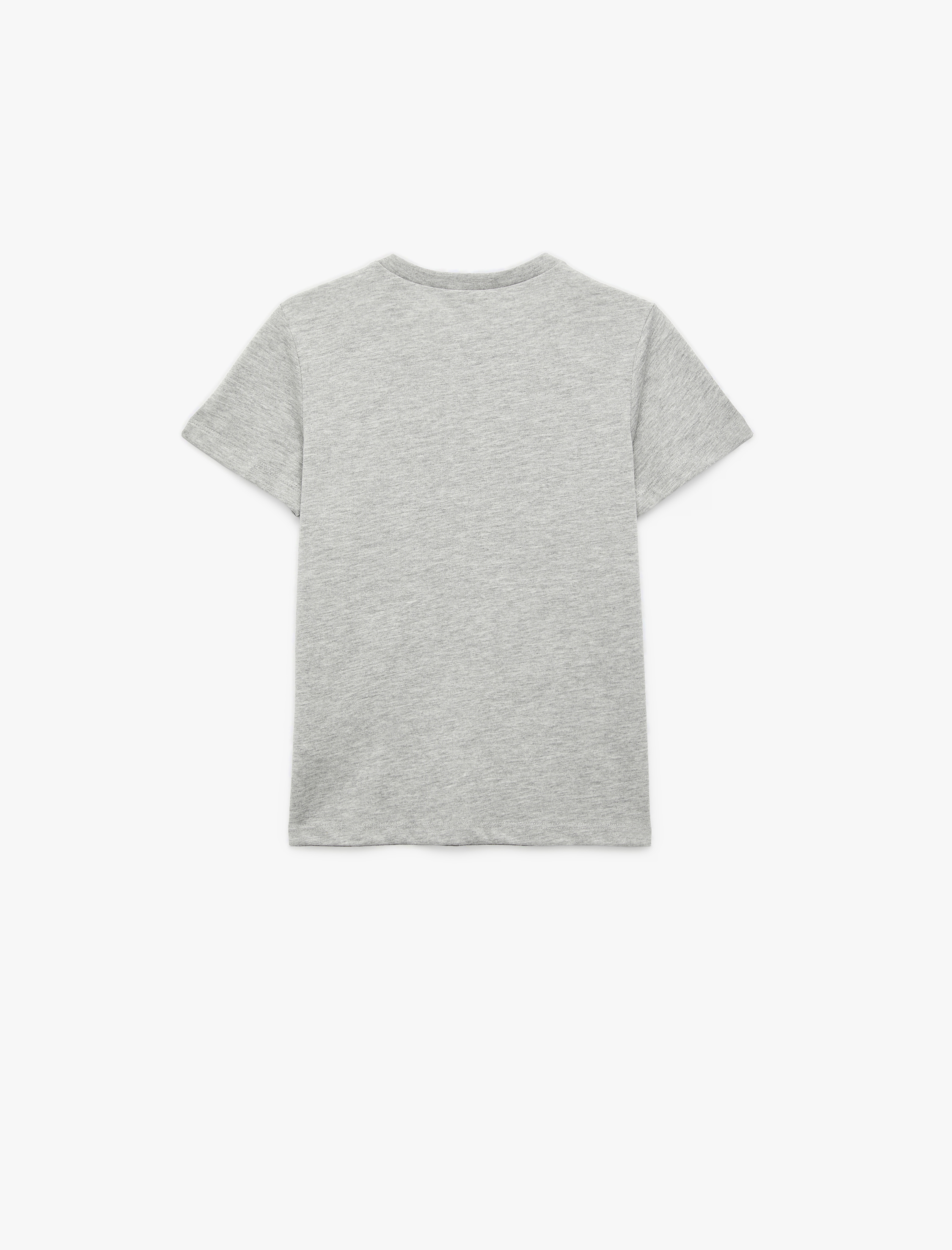  Erkek Çocuk Baskılı Kısa Kollu Bisiklet Yaka Tişört