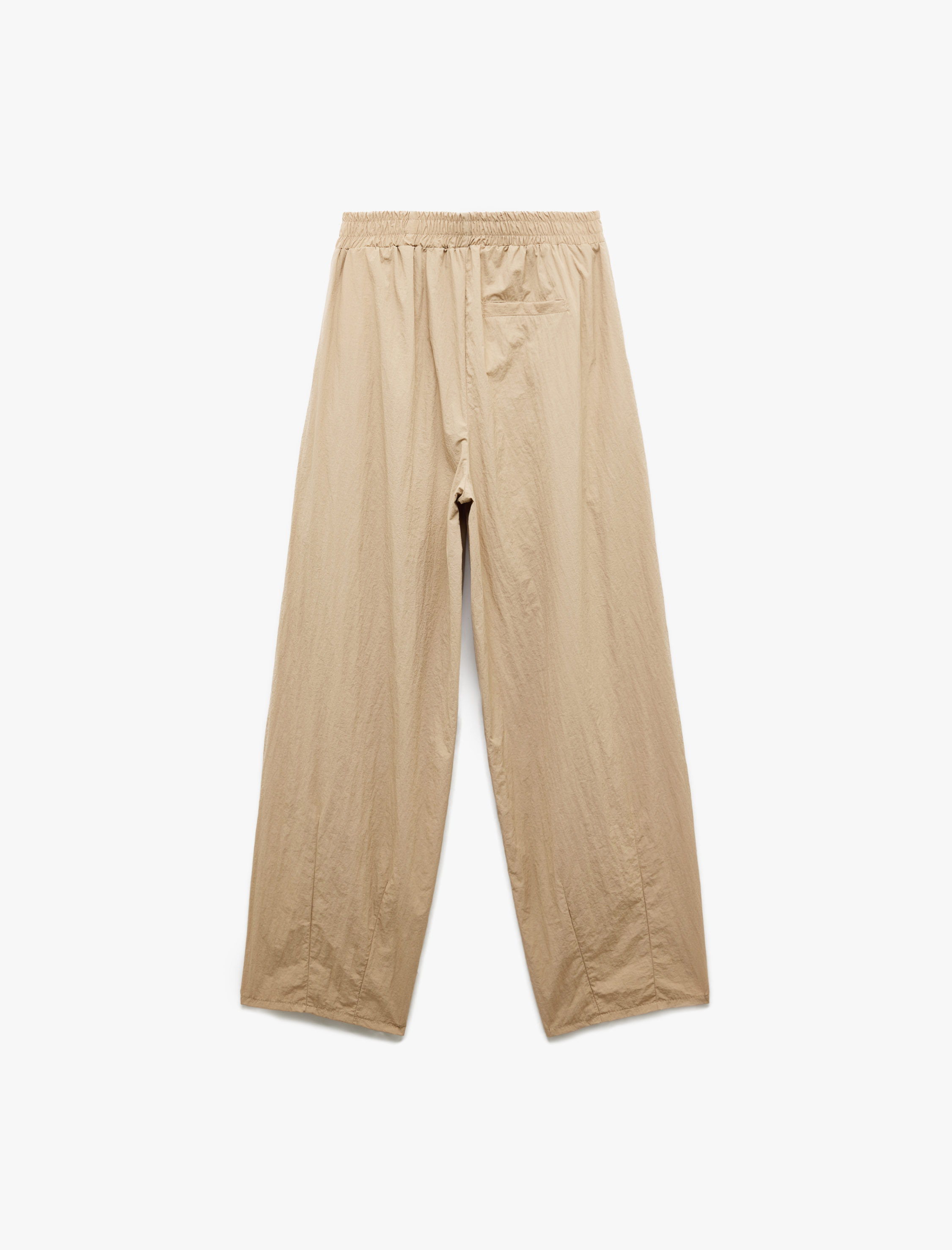   Rahat Kalıp Beli Lastikli Cepli Pileli Paraşüt Pantolon