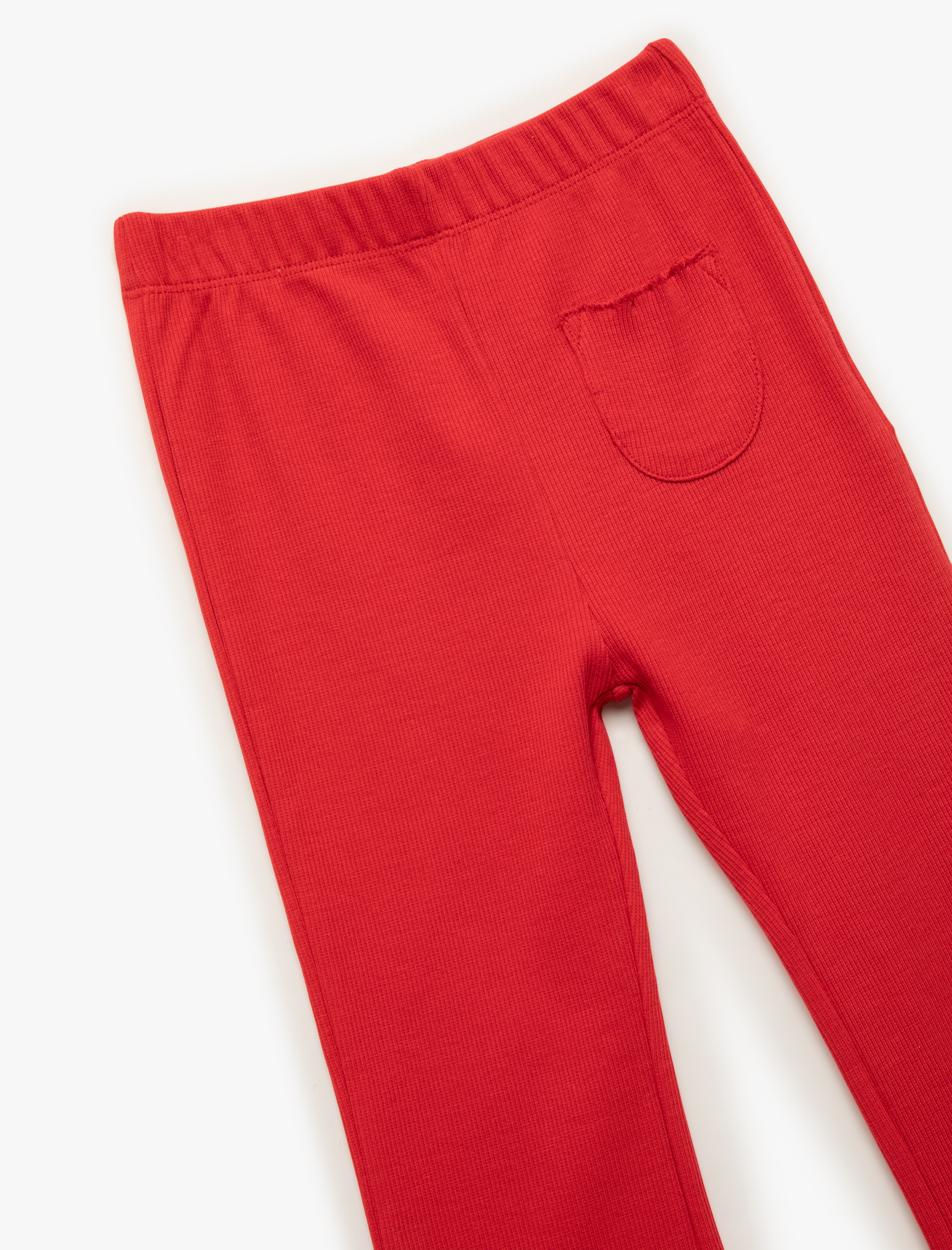  Kız Bebek Pamuklu Beli Lastikli Kaşkorse Basic İspanyol Paça Tayt