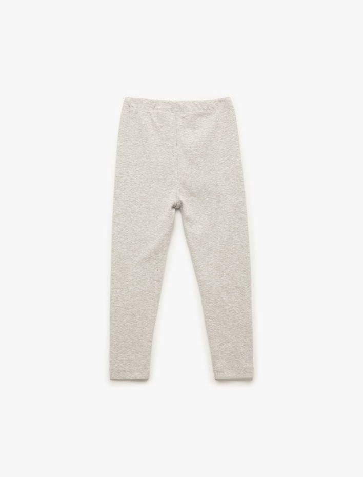 Kız Bebek Pamuklu Kaşkorse Beli Lastikli Basic  Uzun Tayt