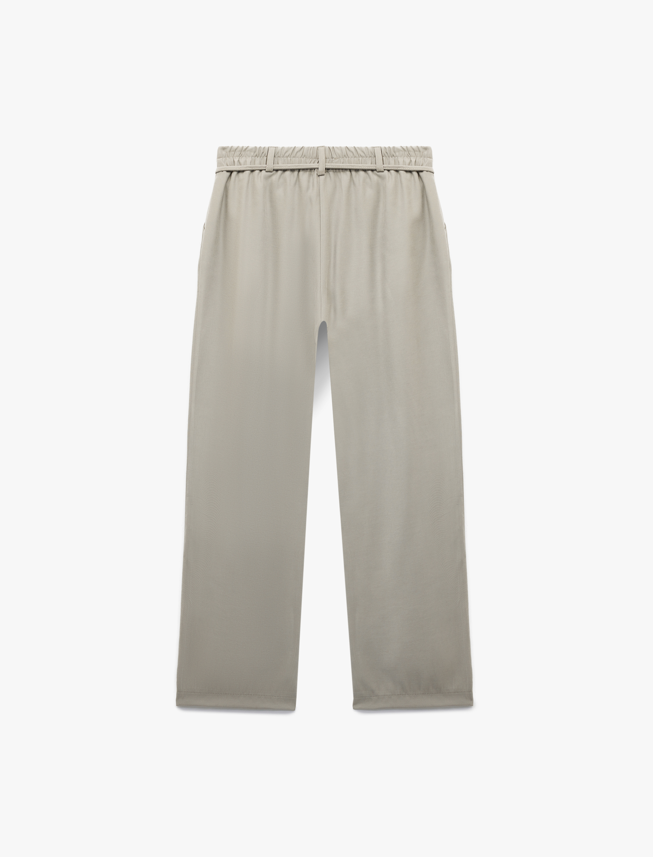   Viskon Kumaş Regular Fit Cepli Pile Detaylı Kemerli Culotte Kumaş Pantolon