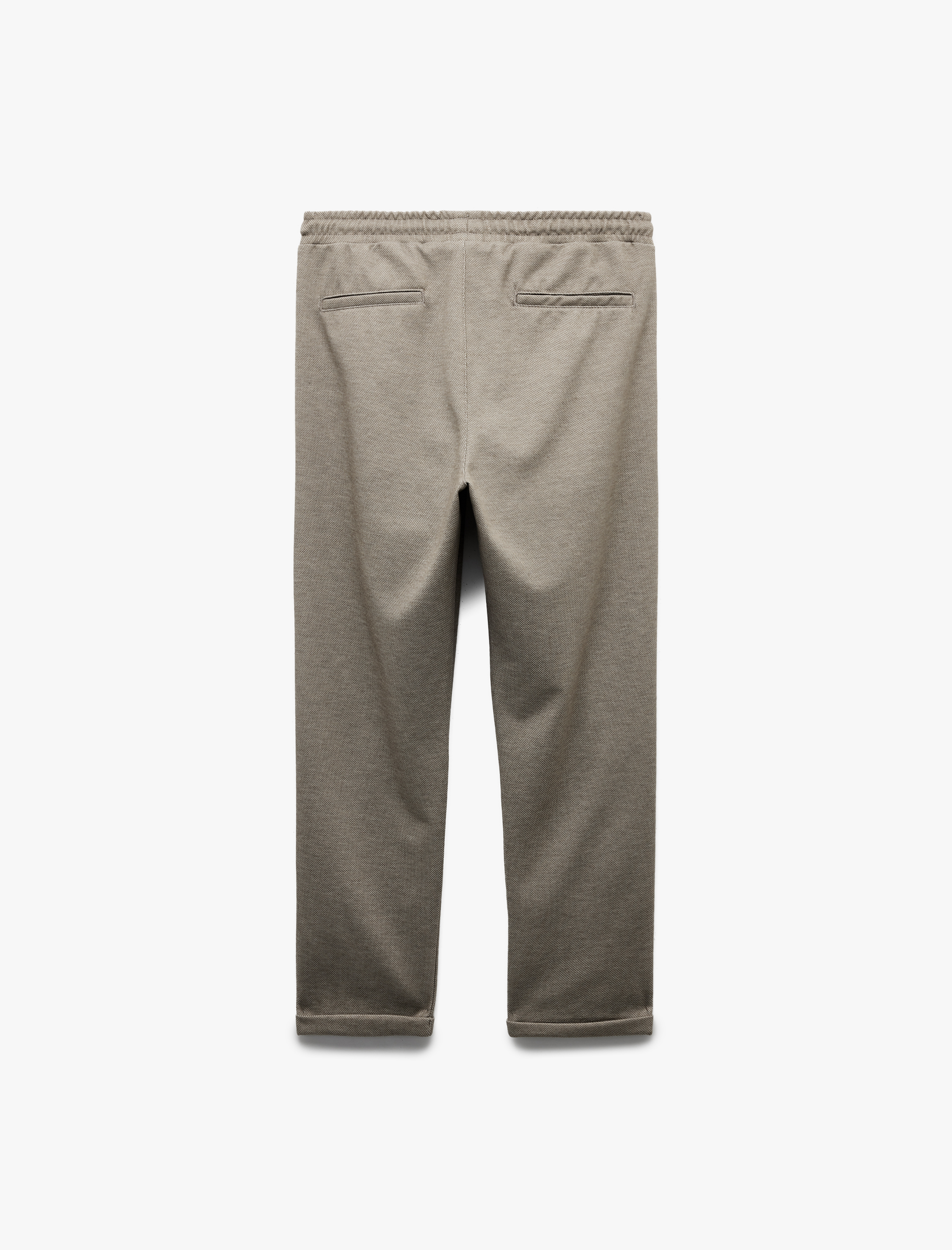   Katlamalı Paça Cep Detaylı Beli Bağcıklı Eşofman Pantolon