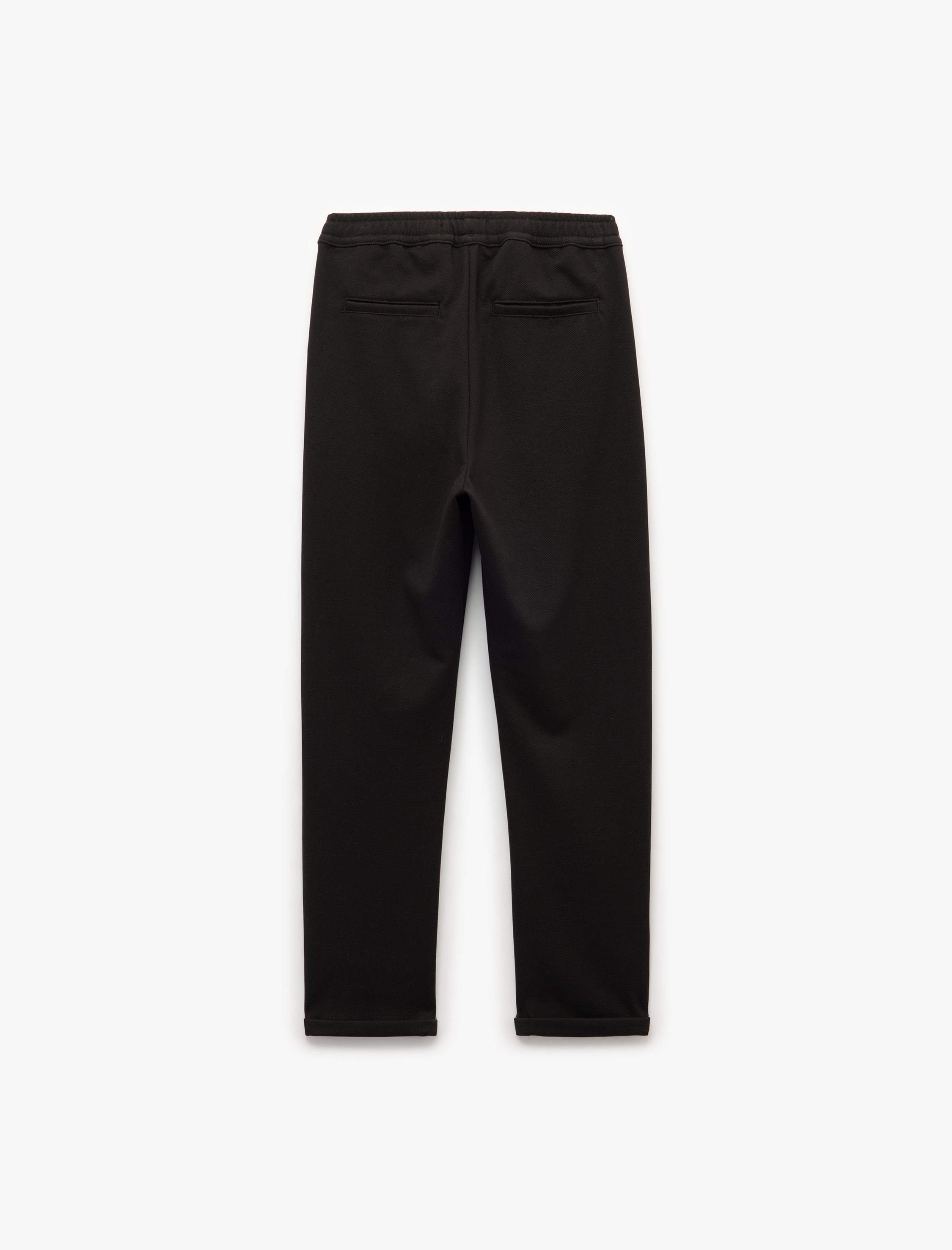   Cep Detaylı Katlamalı Paça Rahat Kesim Beli Bağcıklı Pantolon