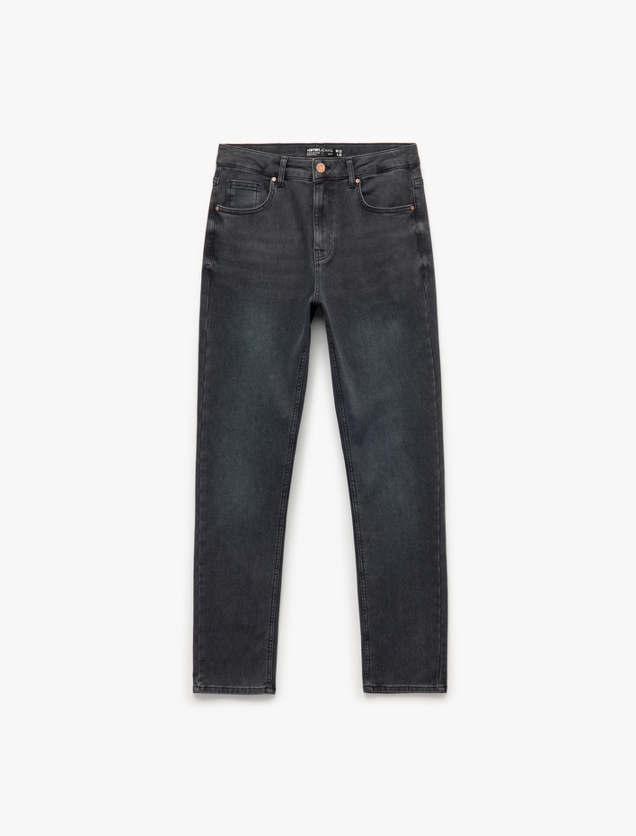  Pamuklu Normal Bel Slim Fit Jean Pantolon - Brad Jean