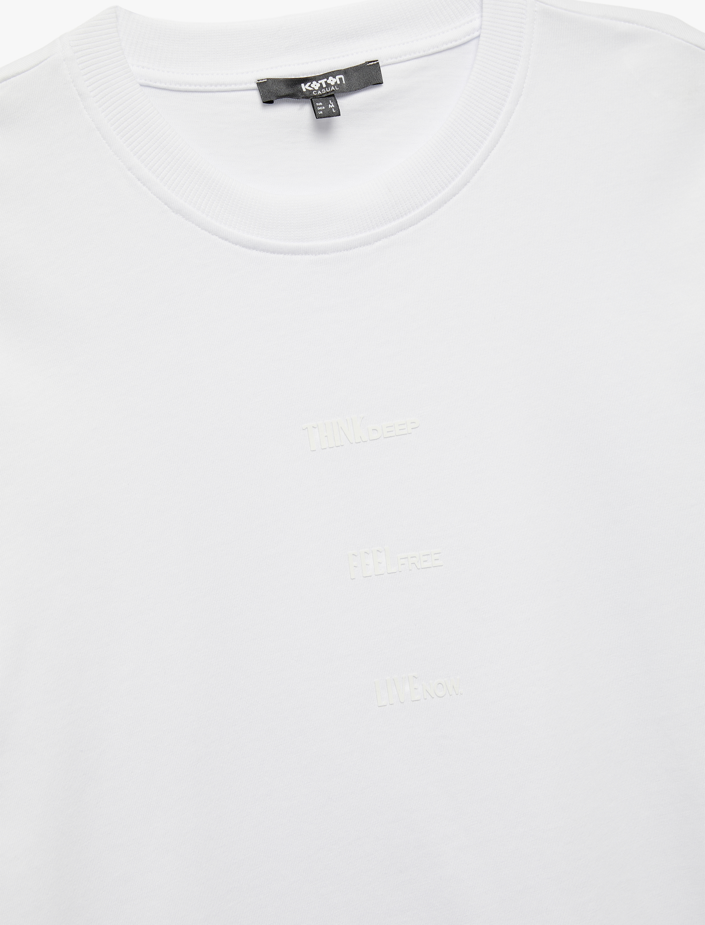   Baskılı Pamuklu Kısa Kollu Regular Fit Bisiklet Yaka Tişört