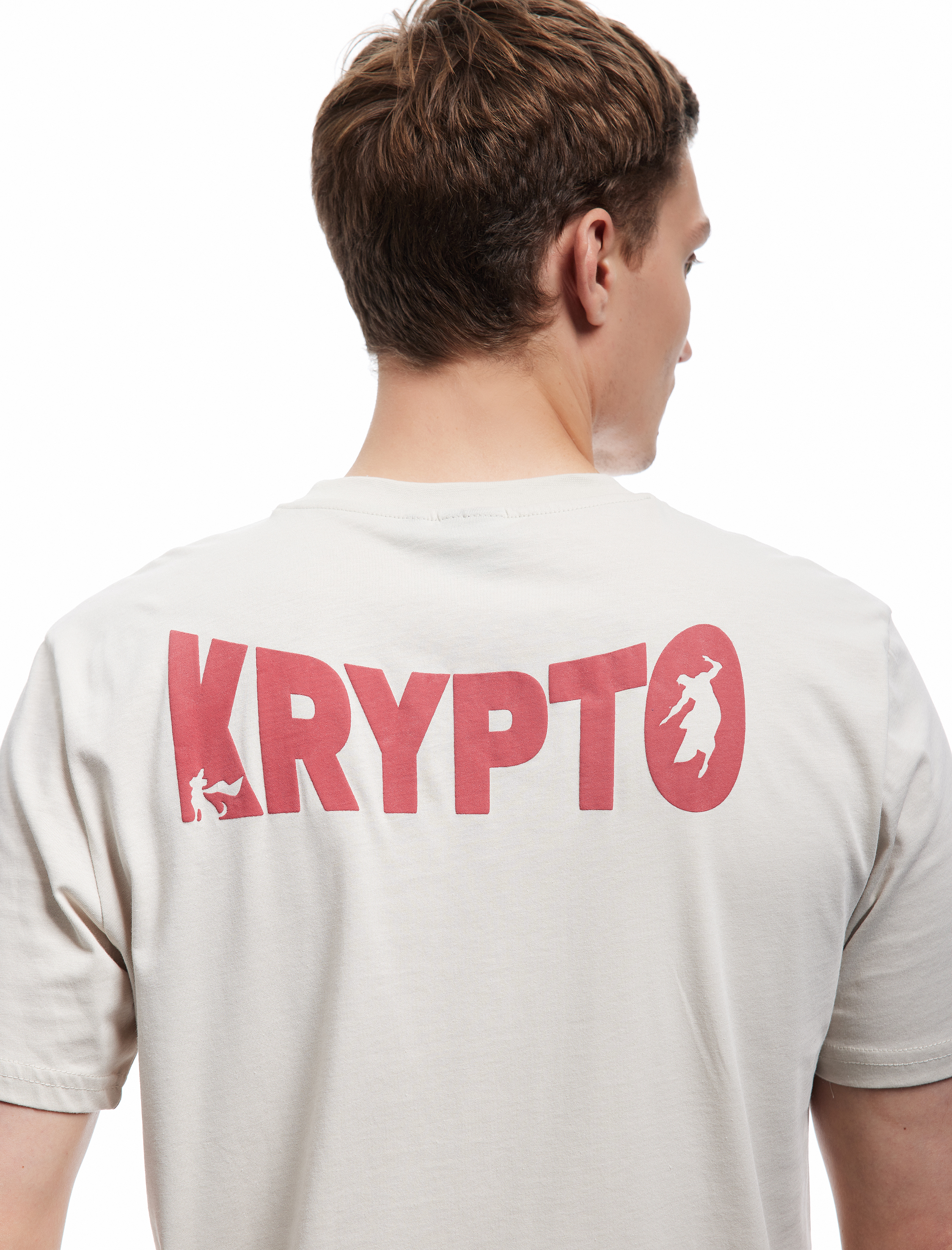 Kısa Kollu Pamuklu Regular Fit Bisiklet Yaka Arkası Baskılı Lisanslı Superman Tişört