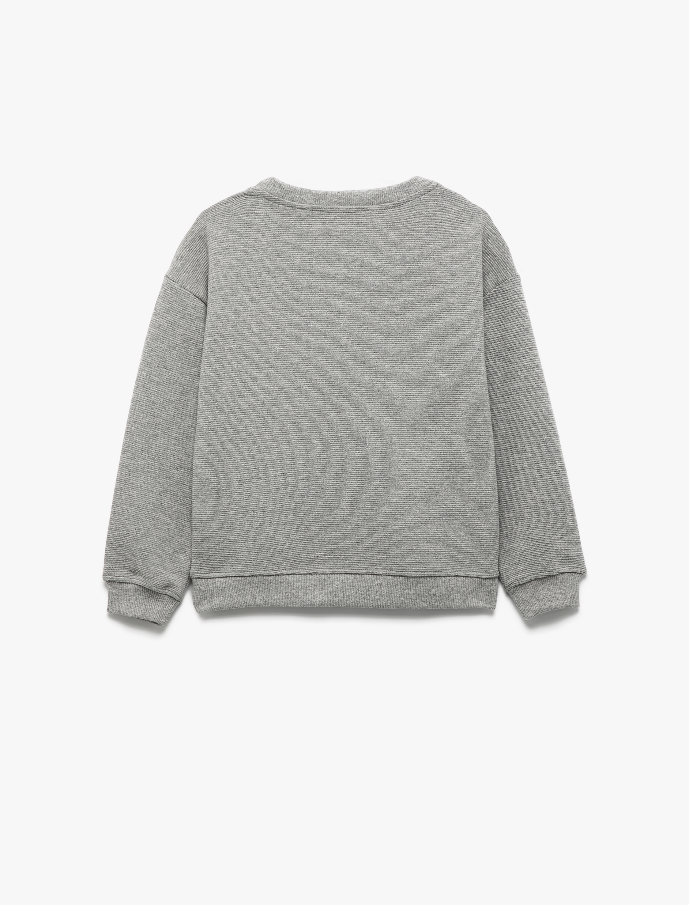  Erkek Çocuk Uzun Kollu Bisiklet Yaka Basic Sweatshirt