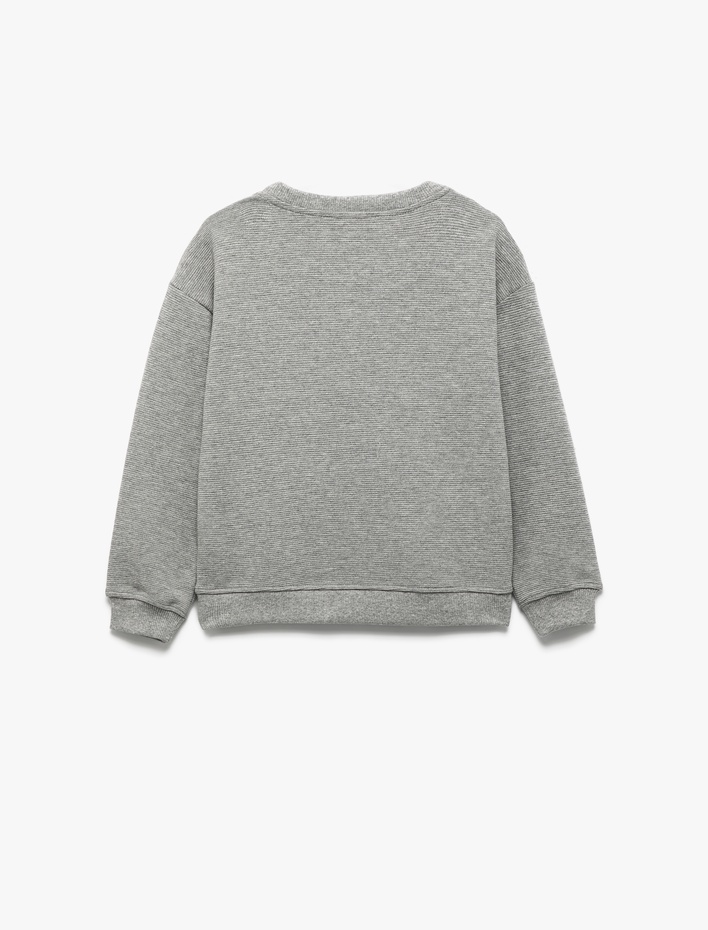 Erkek Çocuk Uzun Kollu Bisiklet Yaka Basic Sweatshirt