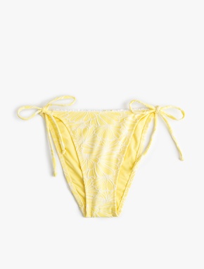Koton X Sibil Çetinkaya - Floral Dokulu Yanları İpli Bikini Altı