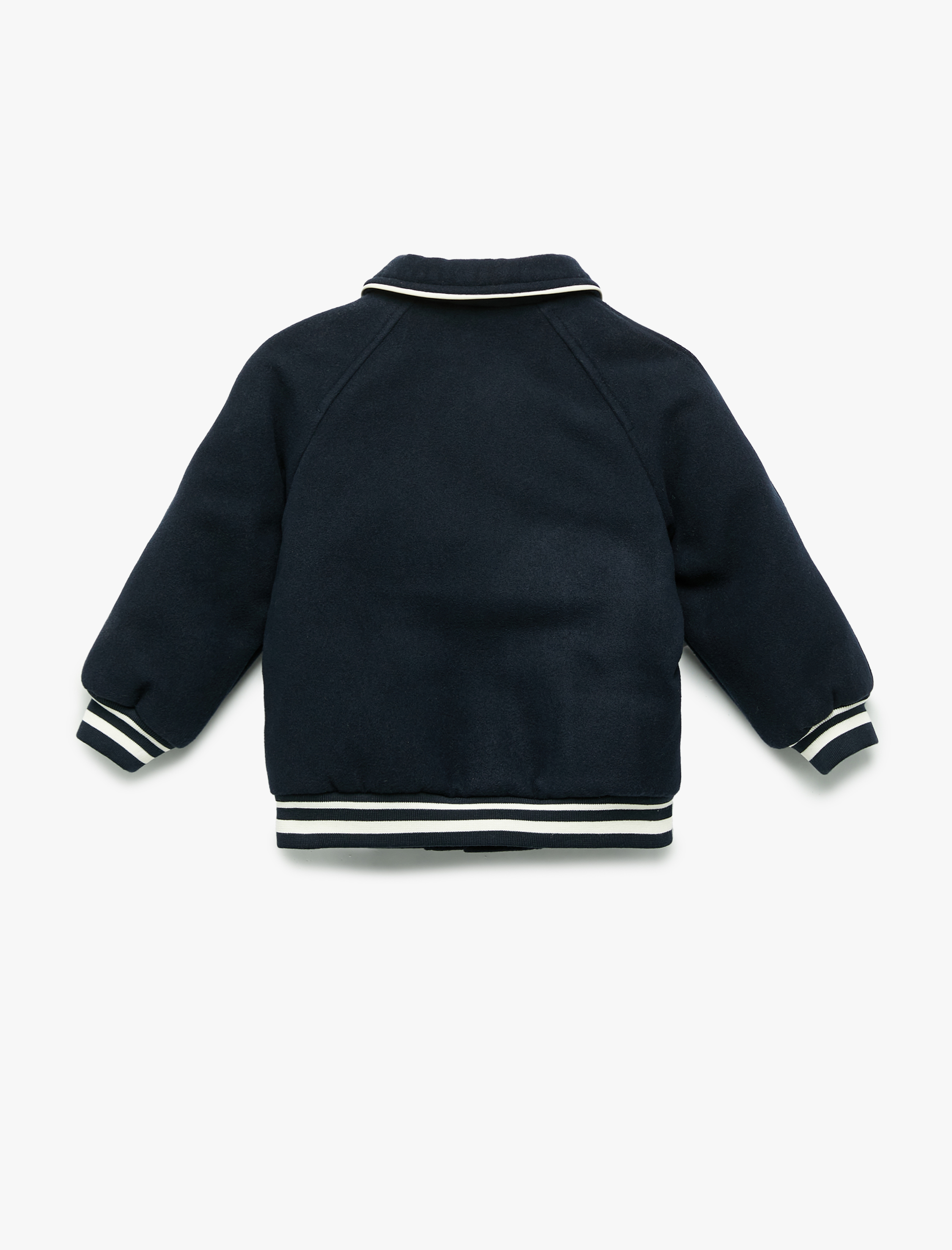  Kız Bebek Uzun Kollu Aplikeli Bebe Yaka Kolej Ceket