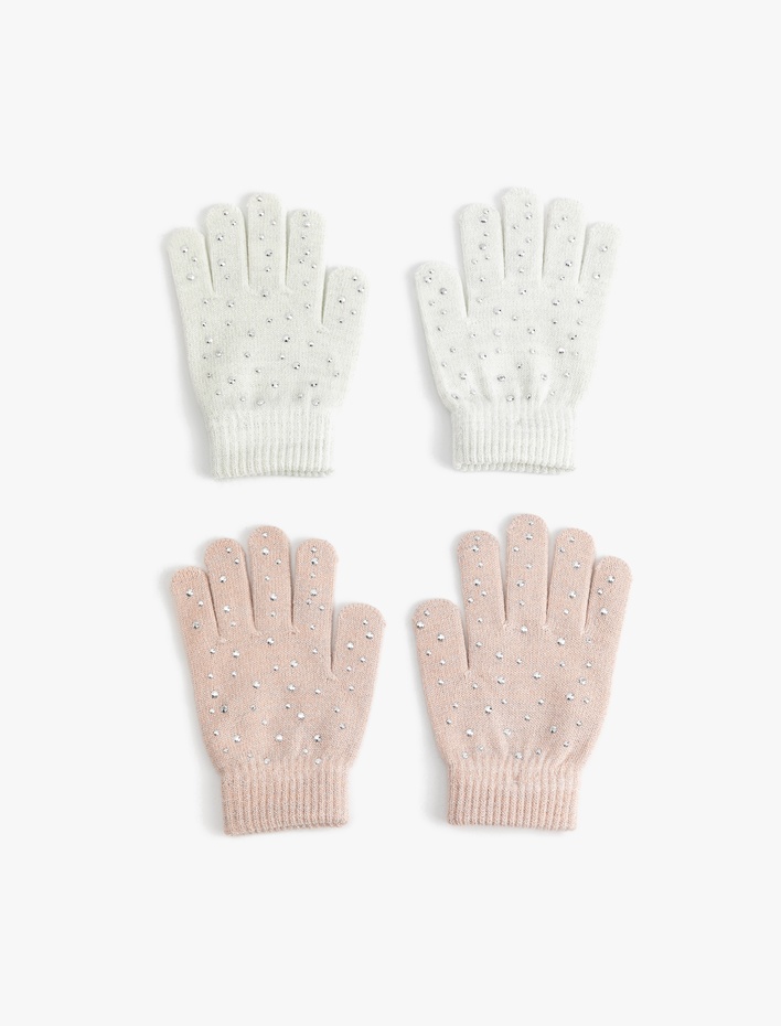 Kız Çocuk 2'li Eldiven Seti