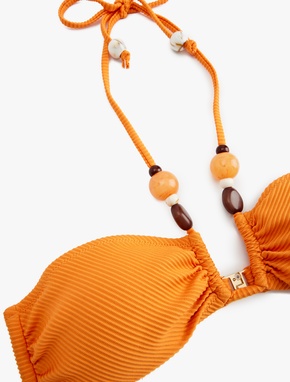 Koton X Şahika Ercümen - Straplez Aksesuarlı Bikini Üstü_3
