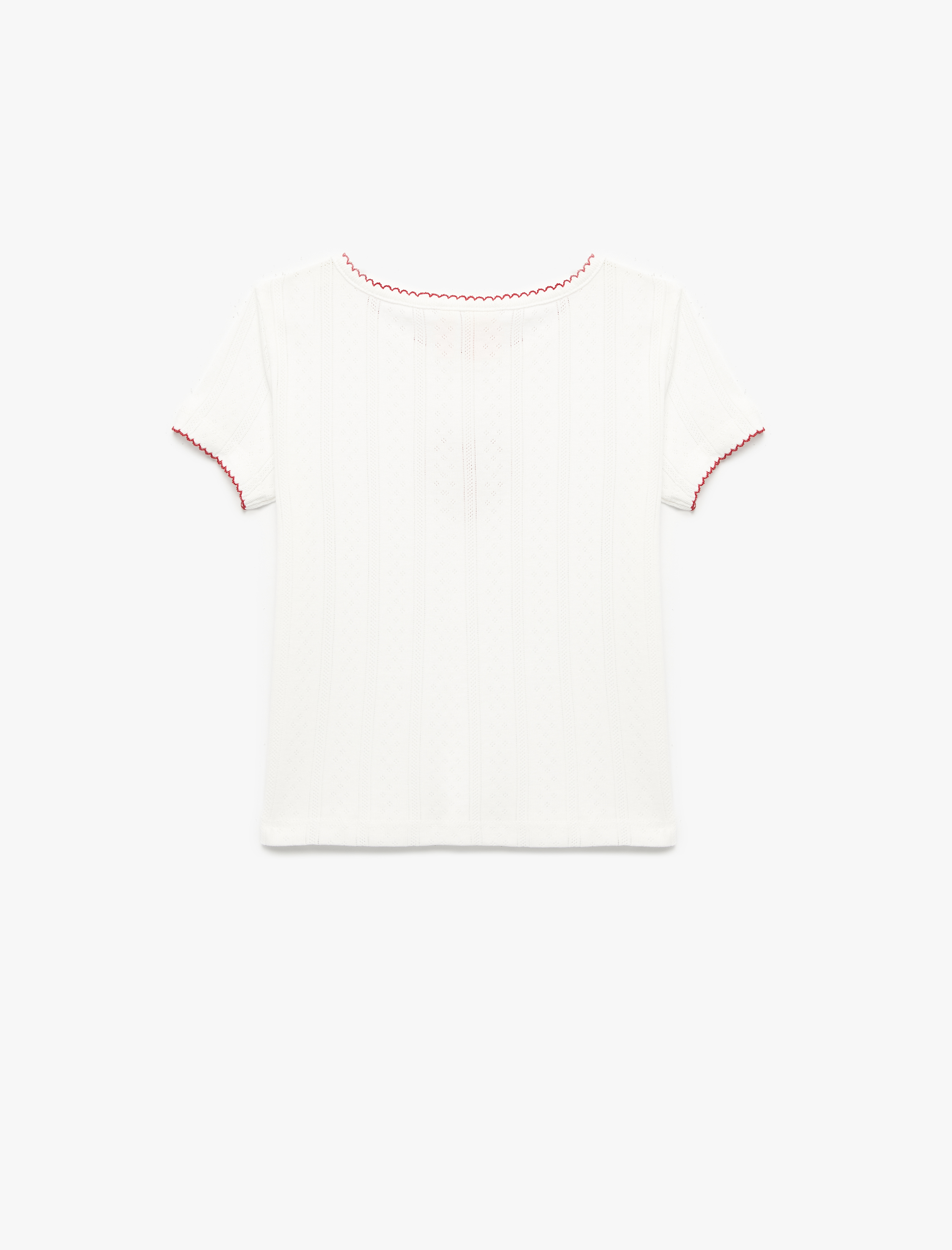  Kız Bebek Pamuklu Kiraz Baskılı Kısa Kollu Bisiklet Yaka Tişört