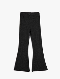 Basic İspanyol Paça Pantolon Beli Lastikli