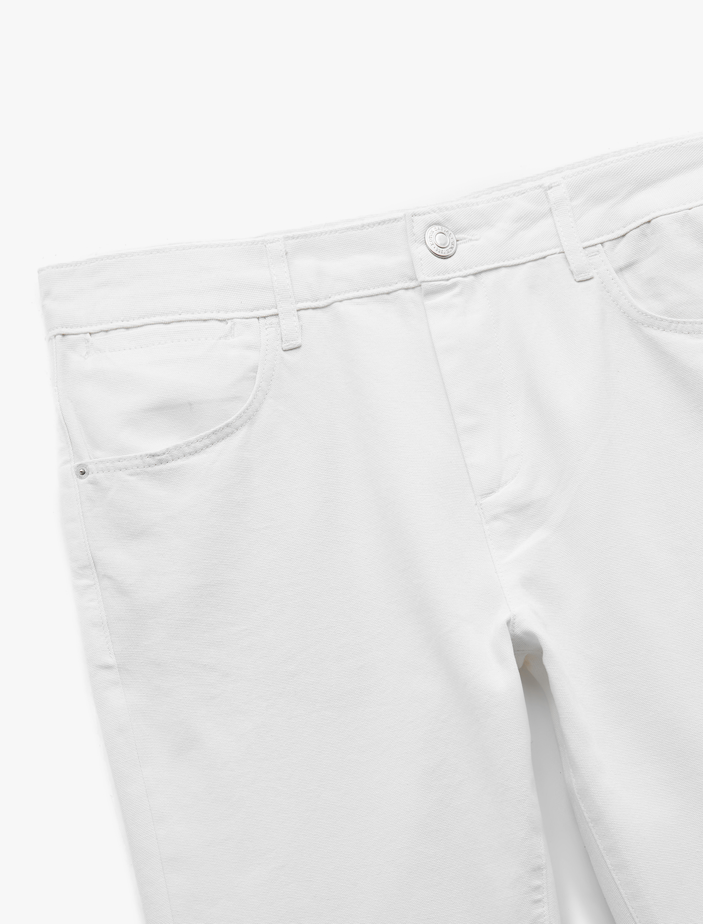   Pamuklu Cep Detaylı Regular Fit Düğmeli Kanvas Pantolon