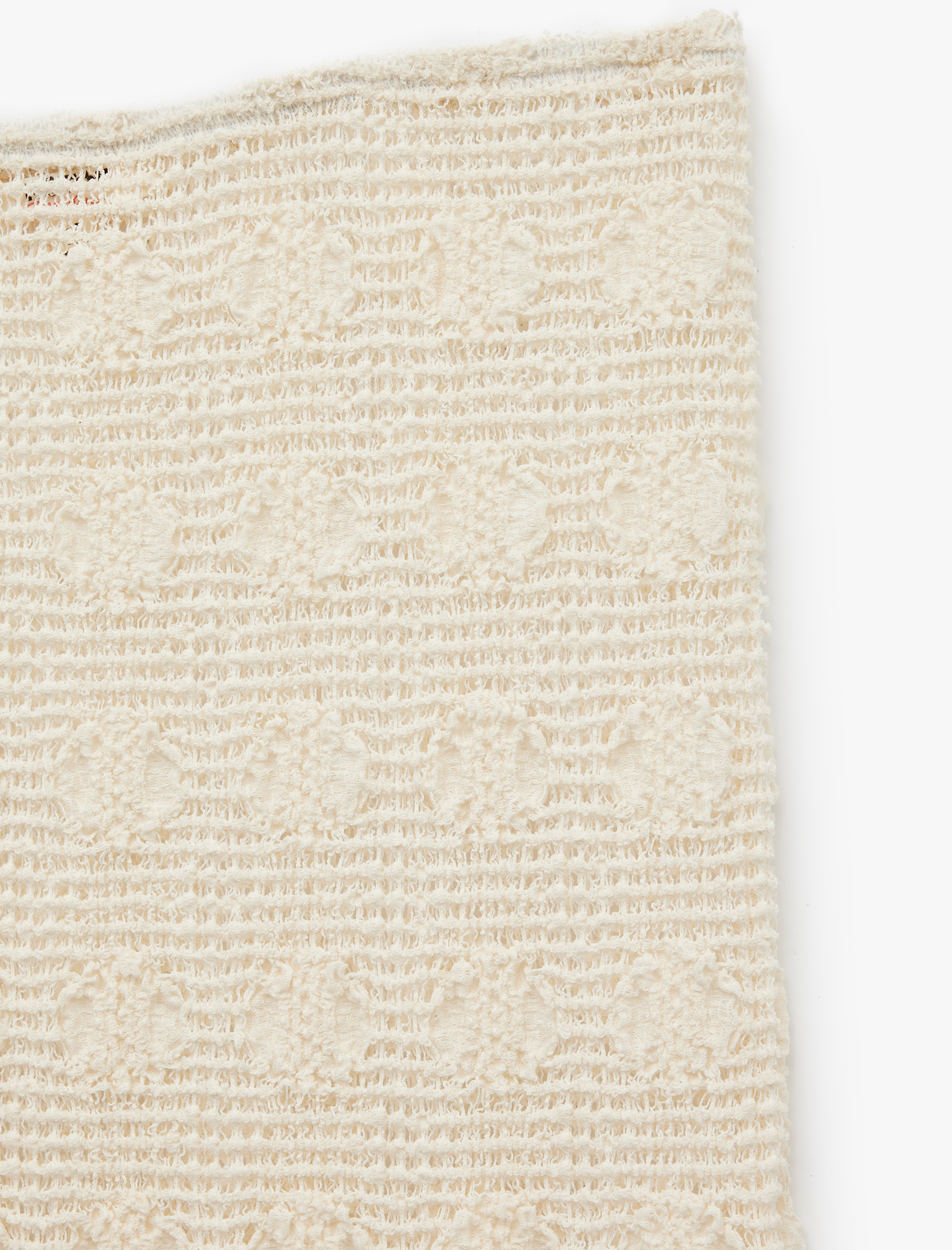   Asimetrik Kesim Uzun Kroşe Etek