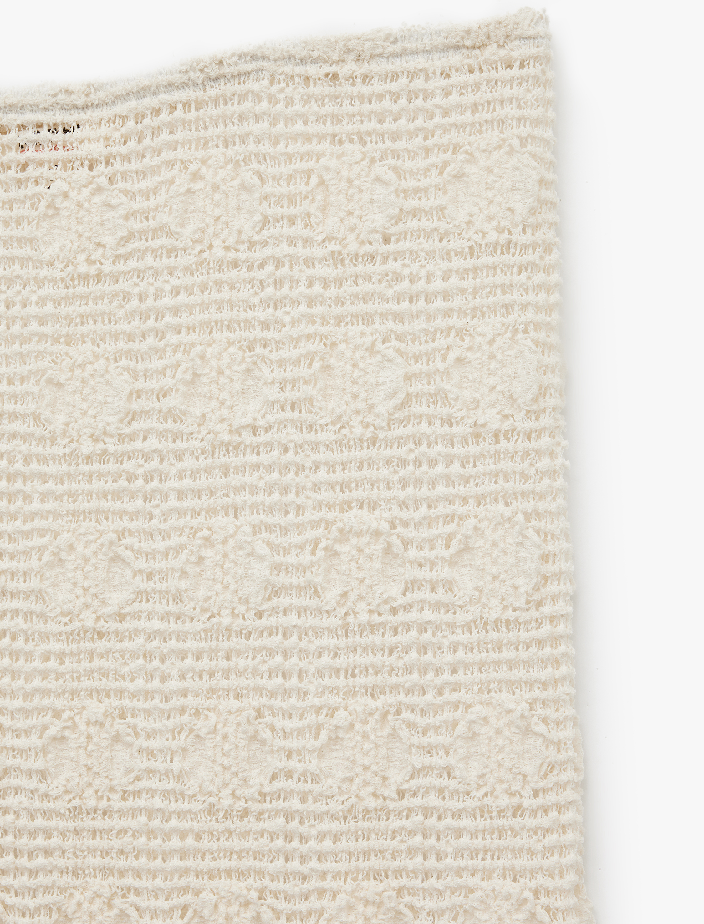   Asimetrik Kesim Uzun Kroşe Etek