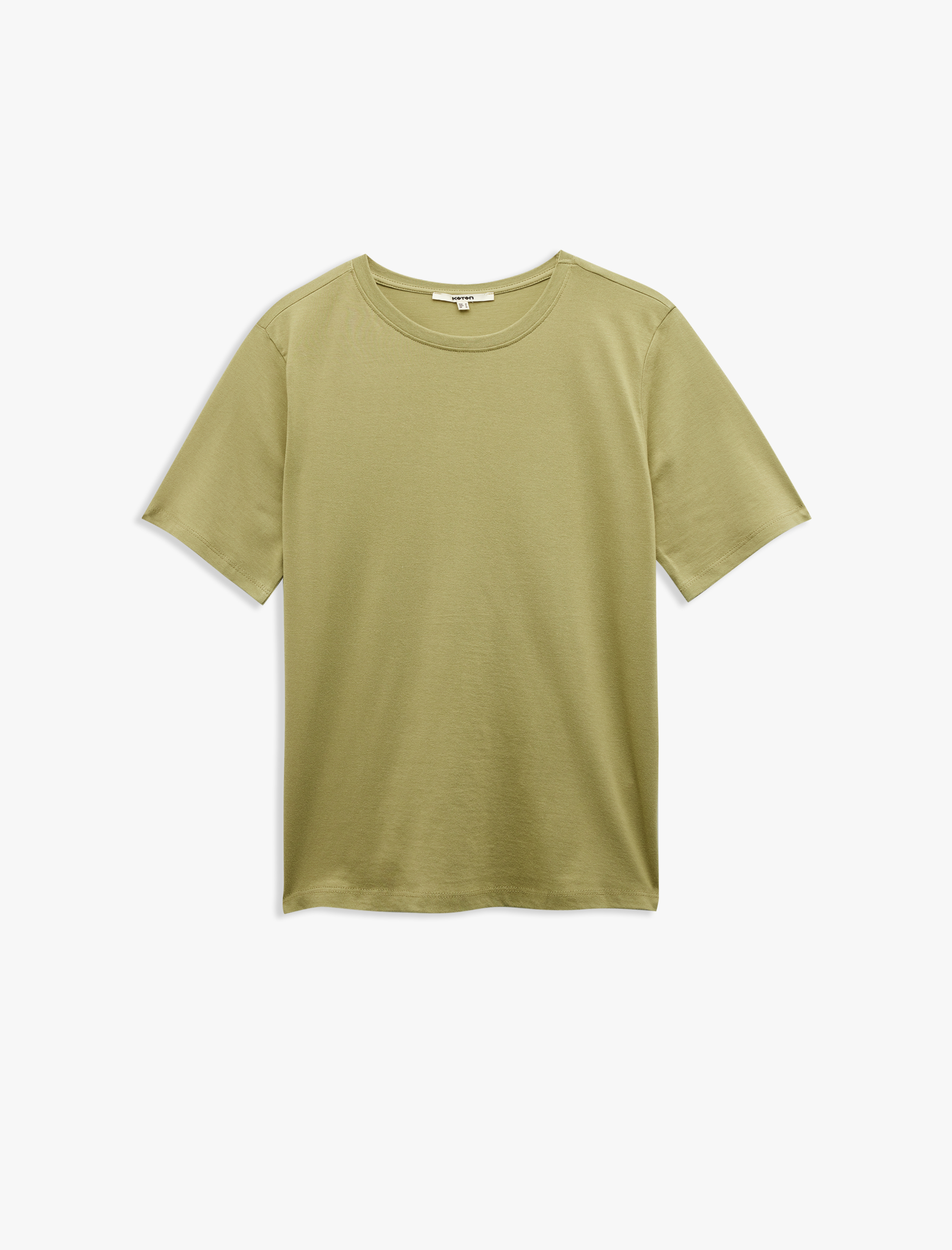   5'li Pamuklu Bisiklet Yaka Kısa Kollu Kadın Tişört Seti