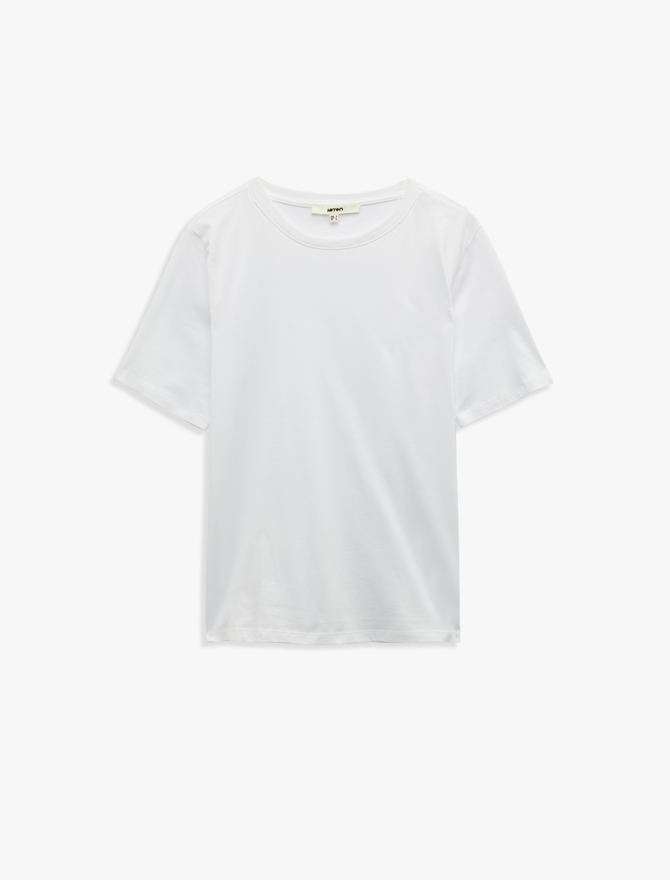   5'li Pamuklu Bisiklet Yaka Kısa Kollu Kadın Tişört Seti