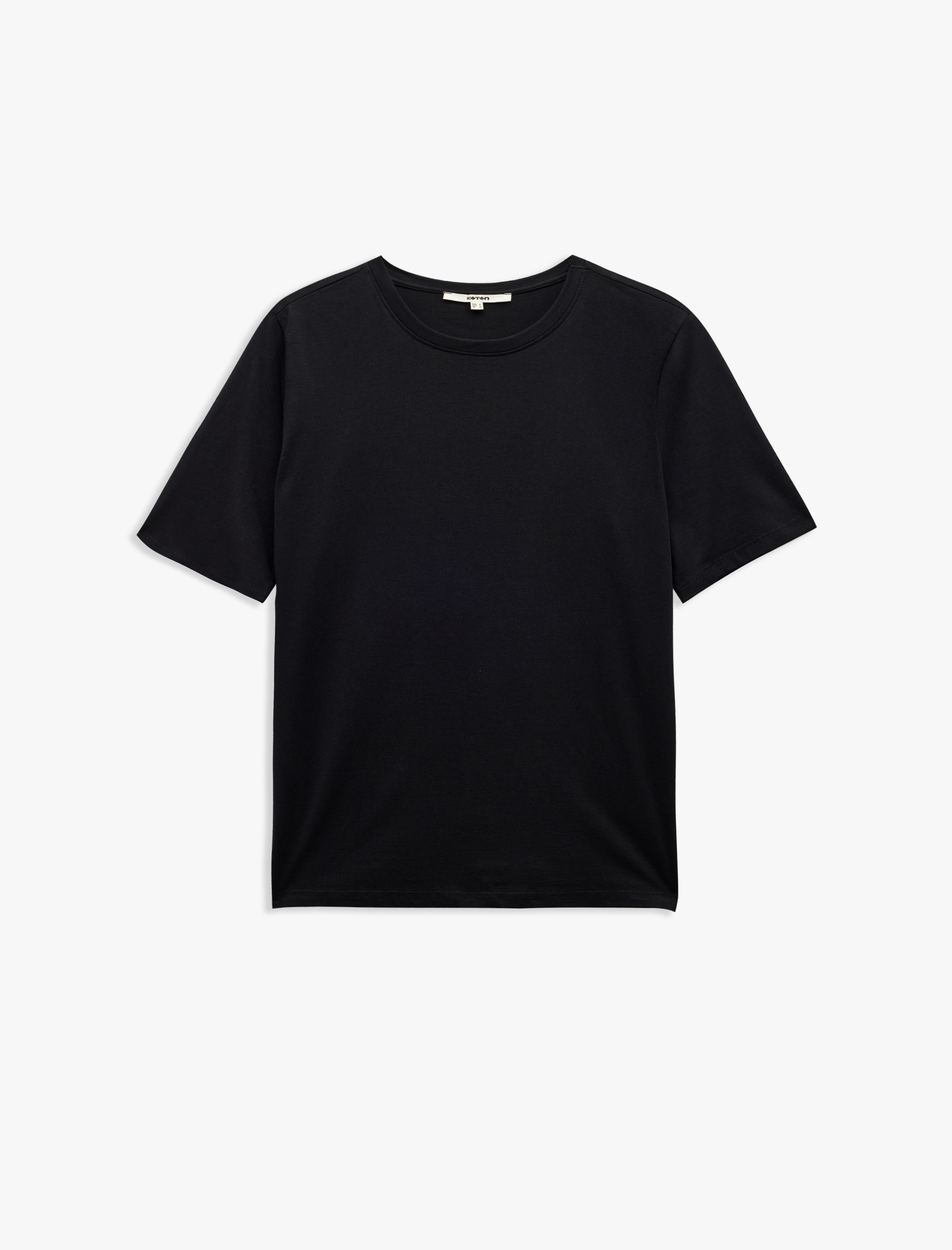   5'li Pamuklu Bisiklet Yaka Kısa Kollu Kadın Tişört Seti