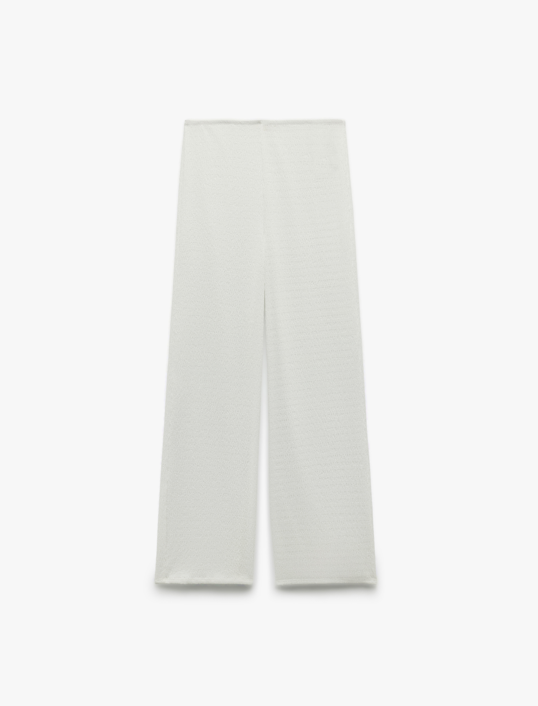   Bürümcük Kumaş Düz Geniş Paça Pantolon