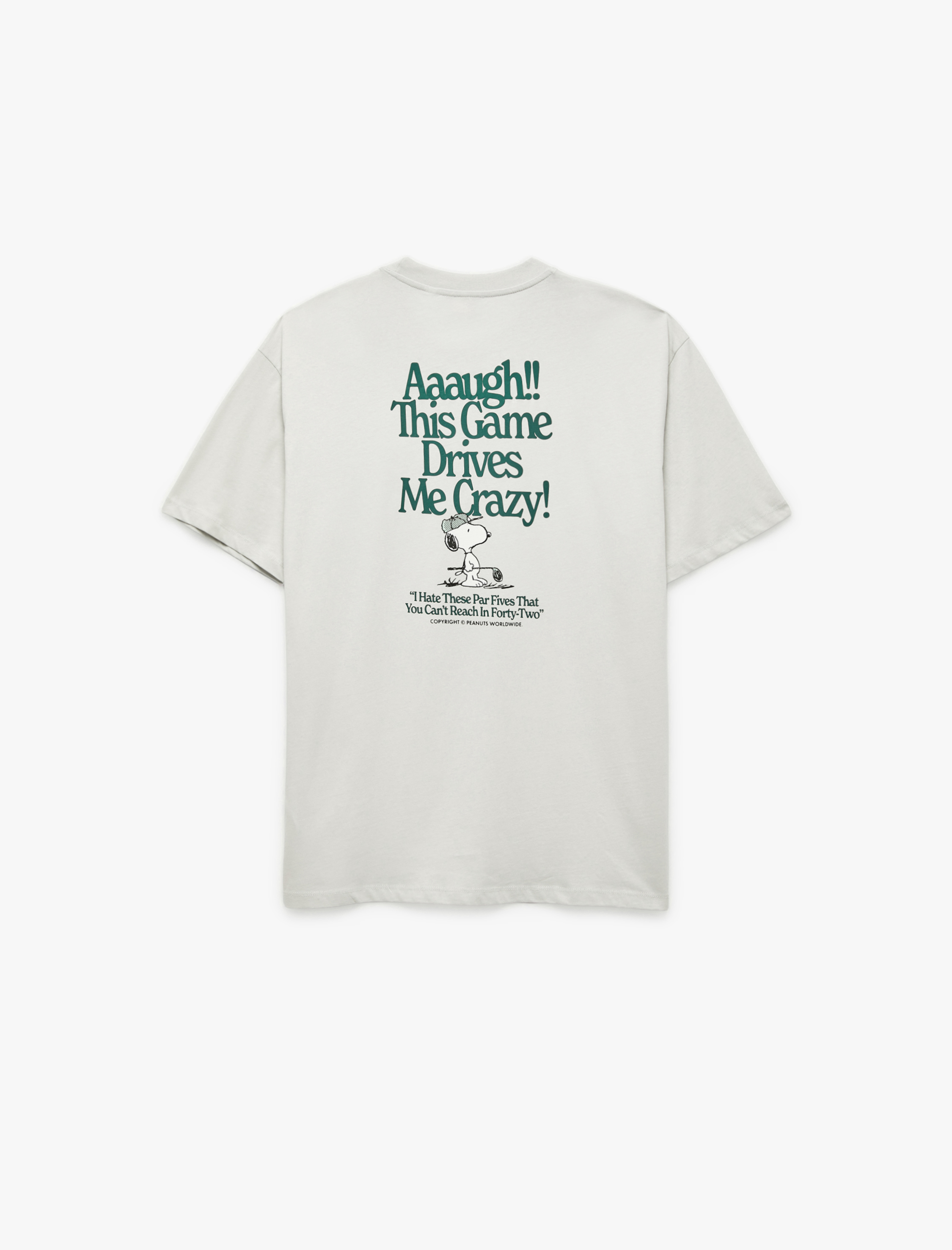   Oversize Pamuklu Kısa Kollu Lisanslı Snoopy Baskılı Tişört