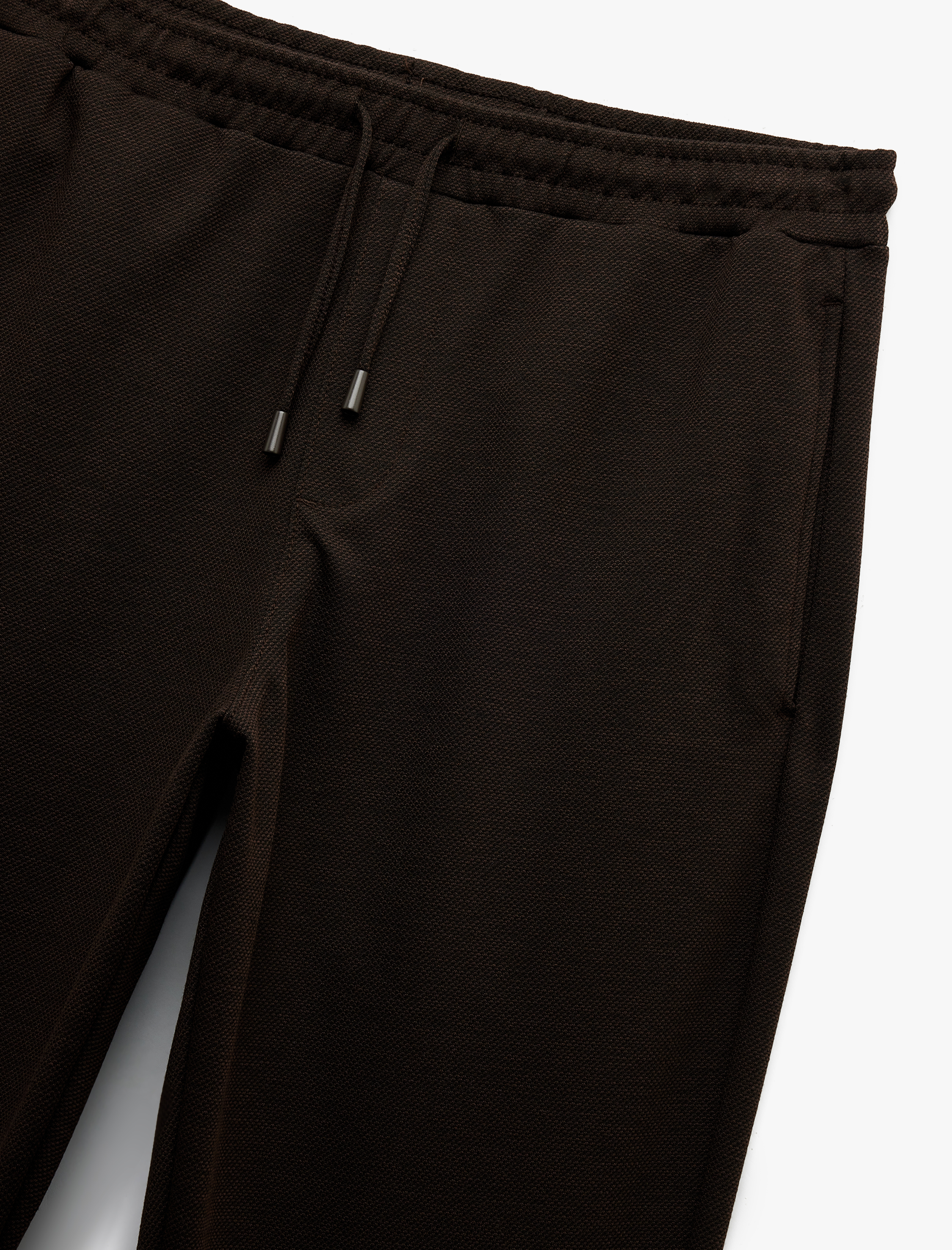   Katlamalı Paça Cep Detaylı Beli Bağcıklı Eşofman Pantolon