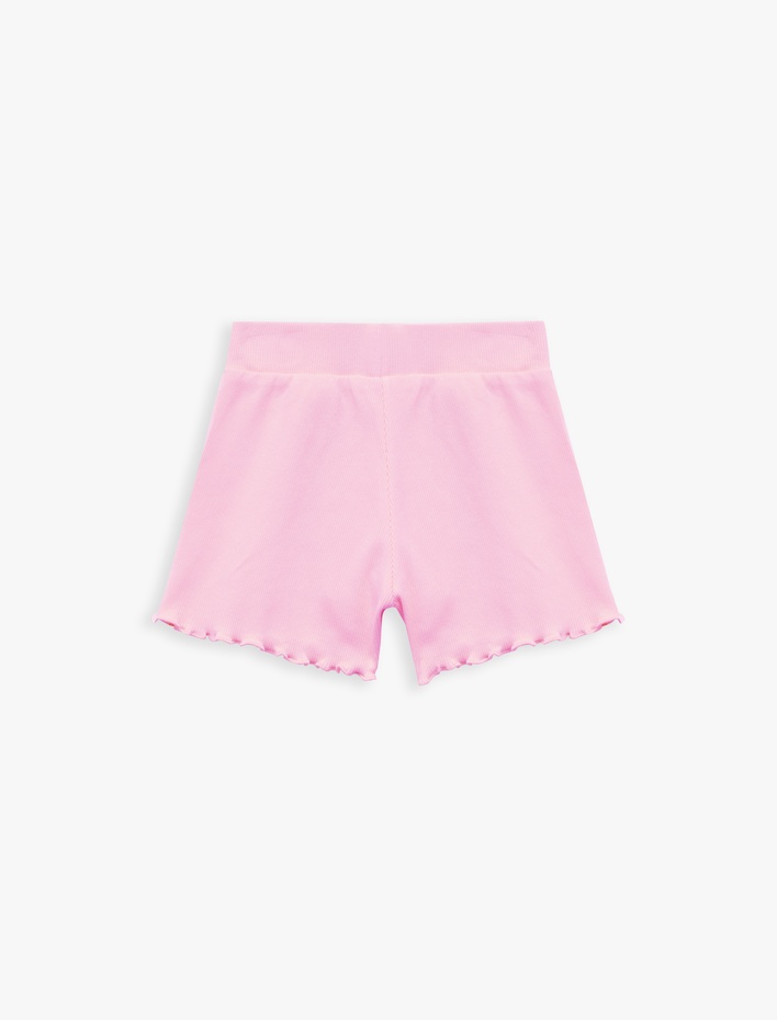 Kız Çocuk Kaşkorse Pamuklu Fiyonklu Mini Şort